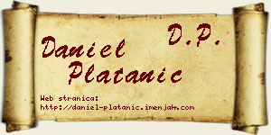 Daniel Platanić vizit kartica